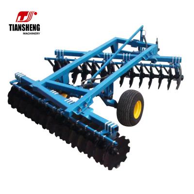 China TIANSHENG Farms 3 Point Tractor Powered Farm Heavy Duty Offset Disc Harrow For Tractor for sale