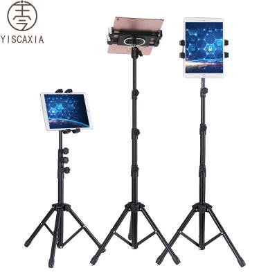 China Hot Selling Yiscaxia Tablet Stand Metal Black Flexible Tablet Holder Aluminum Laptop Stand 40cm*11.5cm*10cm for sale