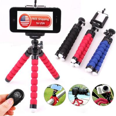 China iPhone/Android/Camera Portable and Flexible Radio Tripod Remote Universal Clip [Free Shipping to USA] for iPhone/Android/Camera Sponge Phone Tripod for sale