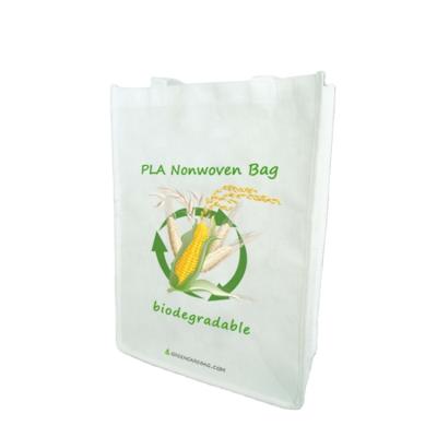 China New Material 100% Plastic Free Natural Biodegradable PLA Shopping Bag for sale