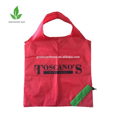 China Handled 210D Polyester Reusable Hot Sale Vest Carrier Bag for sale