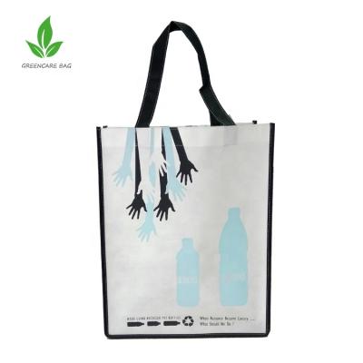 China Bottole Made Spunbond Recycled PET Non Woven Tote Bag for sale