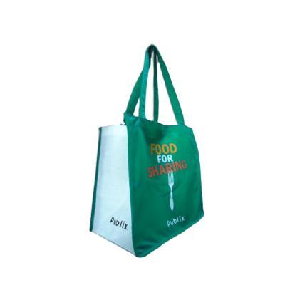 China Recycled PET Bottles rPET Tote Foldable Bags Reusable Shopping Bag for sale