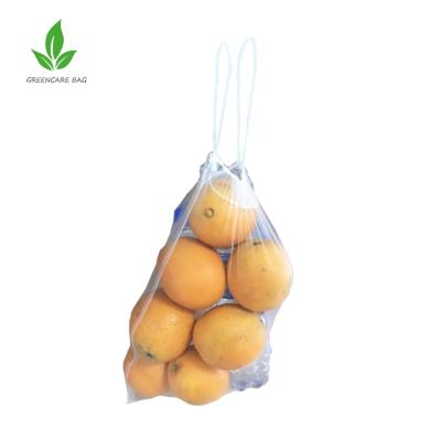 China Net Bag Drawstring 40*60 / 45*75 Vegetable / Fruit / Garlic / Potato / Onion Mesh Bag for sale