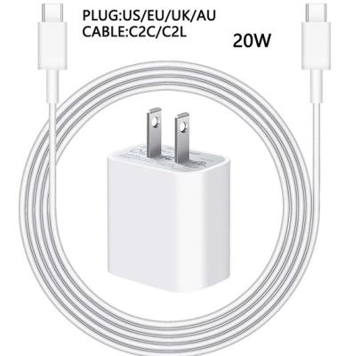 China Original Cell Phone OEM 20w For Original Iphone 14 PD 3.0 Wall Chargers Adapter Type-C Quick Charger 1:1 for sale