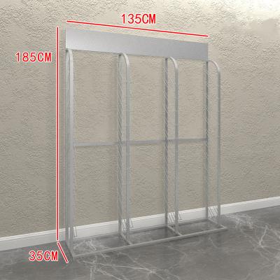 China Hot Selling Metal Slide Tile Display Stand Elegant Marble Stone Tile Showroom Display Rack for sale