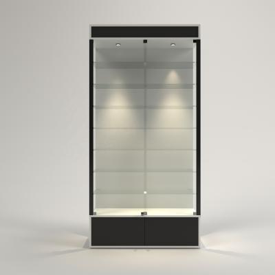 China Modern Pharmacy Store Pharmacy Glass Cabinet Display Pharmacy Store Furniture With Led Lights for sale