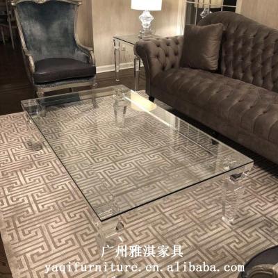 China Factory direct adjustable hot sale modern design coffee table acrylic glass top acrylic tea table (the other) for sale