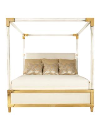 China (Other) Modern and Stylish Clear Acrylic Bed Queen King Size Adjustable Bed for sale