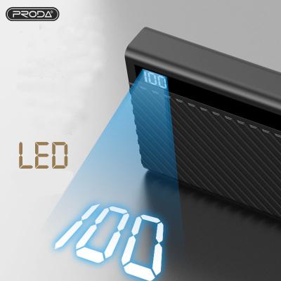 China PRODA Azeada QuanNeng Series 22.5W Large Capacity LED Digital Display Polymer Power Charging Bank with 5 Input 3 Output Ports and for sale