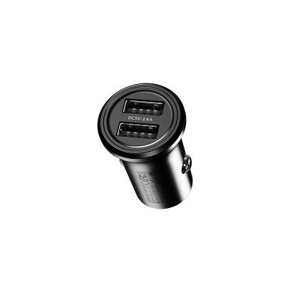 China Car Charging PRODA Paul Series Dual USB Metal USB Car Charger Fast Charging Car Charger Adapter for sale