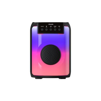 China Portable Outdoor LED FM Speakers PRODA/AZEADA Maykar PD-S101 PD-S102 LED Light Colorful Light Wireless Speaker 1200mAh TF Card for sale