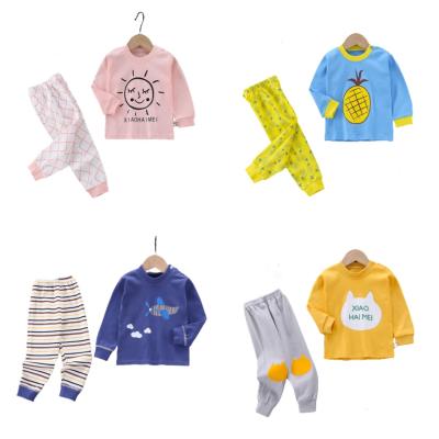 China Home Washable Wholesale Korean Cute Clothes Boy Girl Underwear Set Two Piece Cotton Children Clothing for sale