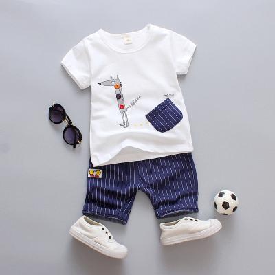 China Spandex/Cotton 2018 Trending Newest Products Child 0-4 Year Old Boys Summer Sets Handsome With Fast Delivery for sale