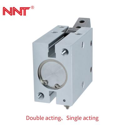 China Hoekige Industriële Pneumatische Cilinder0.1~0.6mpa 2 Opzettende Plaatsen Te koop