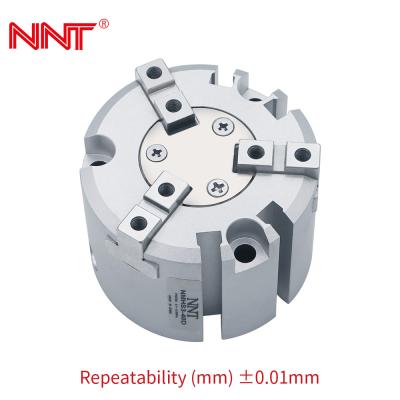 China NNT Pneumatic Rotary Gripper Cylindrical Employs Wedge Cam Construction for sale