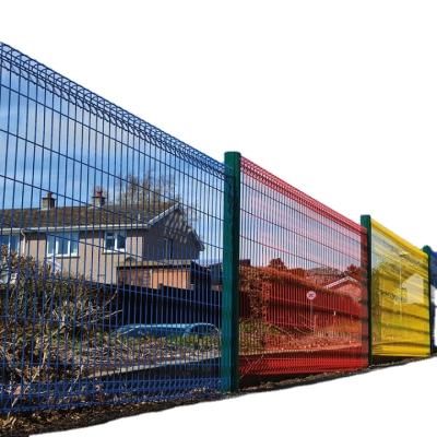 China Easily Assembled Outdoor Garden Fencing Panels Cheap 3d PVC Coated Steel Curved Barrier Welded Wire Mesh Fence From UK for sale