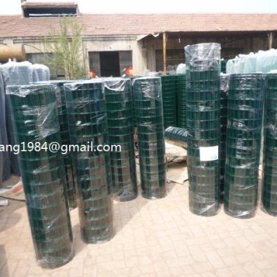 China Easily Assembled PVC Cladding Galvanized Euro Fence Or Holland Welded Wire Mesh Fixed With Clips To Posts T Posts for sale