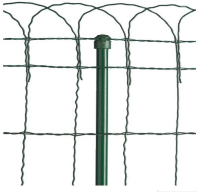 China Easily Assembled Garden Border Fence Green PVC Coated For UK Market for sale