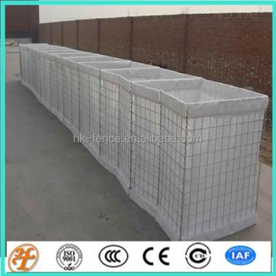 China Galvanized Iron Wire Factory Supply Gabion Military Hesco Sand Filled Blast Wall for sale