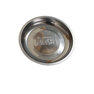 China Magnetic Storage Round Parts Magnetic Tool Tray Bowl Dish Stainless Steel Bowl for sale