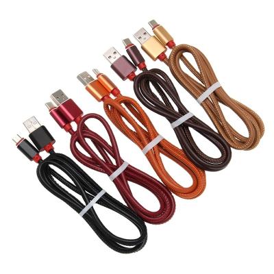 China Mobile Phone Usb Leather Type C Cable Mobile Phone Charging Cable For Mobile Phone for sale