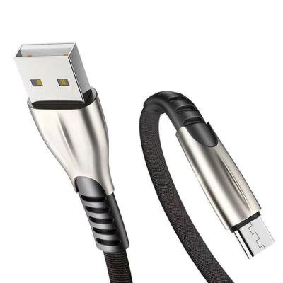 China High Quality Mobile Phone 3A USB Cable Fast Charging Flat Data Cable For Mobile Phones for sale