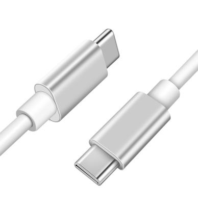 China Mobile Phone Type C To Type C Band Data Cable 5V 3A 60w White PD USB-C Fast Charging Cable For Computer For Phone for sale