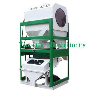 China Gravity Stone Removing Cleaning Integrated 2t/h screen sieve for sale