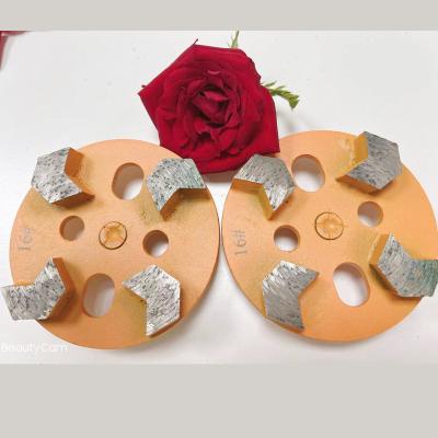 China Surface preparation Metal Column 5 Hole Disc Diamond Sword Bit for sale