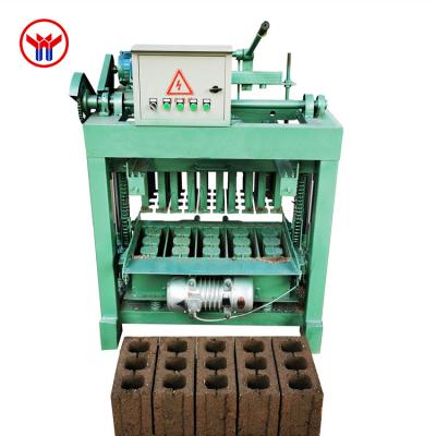 China Building Material Shops Equipment Uganda Ghana Cement Semi Automatic Paving Block Making Machinery Production Line Production Line for sale