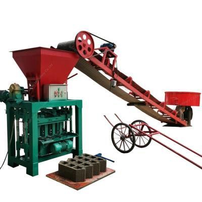 China Building Material Shops Factory Supplier Low Price 4 Pillars High Quality Hydraulic Cement Block Making Machine for sale