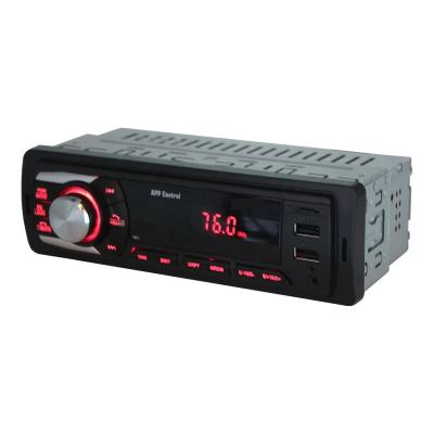 China 2021 hot seller 1 din LED display bluetooth car MP3 player stereo DC 12V with USB/TF/AUX/Bluetooth/APP control/FM car radio player for sale