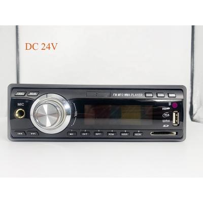 China FM Radio Stored 24V Car FM MP3 Player With USB SD Micphone Plug for sale