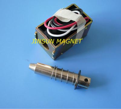 China JSO-1264 DC Push Pull Solenoid, Solenoid Latch, Long Throw Solenoid Round for sale