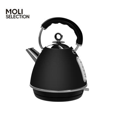 China 360 Degree Rotation Base Boil Dry Protection Kettle Stainless Steel Pyramid Electric Kettle 360 ​​Degree Rotation Low Cordless Kettle for sale