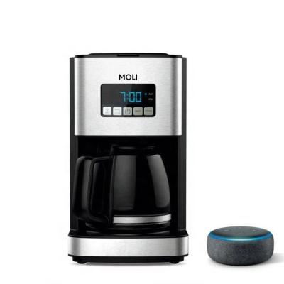 China Easy Operation Moli Pick 1.8L Drip Coffee Maker For Household Coffee Machine WIFI Coffee Maker Smart Automatic Drip Type for sale