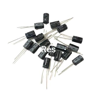 China Electrolytic Capacitor 16V 35V 25V 50V 63V STANDARD Straight Plug High Quality Aluminum Electrolytic Capacitor for sale