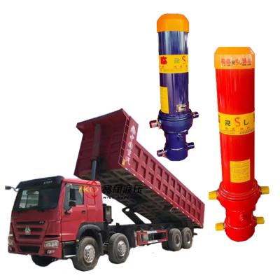 China Pulling out telescopic hydraulic cylinder for tilting the trailer for sale