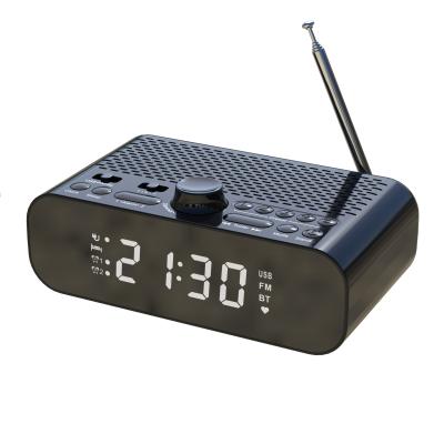 China PORTABLE LED Display Alarm Clock Radio with BT Speaker BT-A5 FM Clock Radio for sale