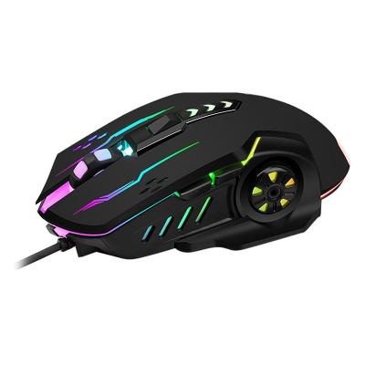 China comfortable & Durable 6 Buttons Optical Gaming Mouse Colorful Computer Mouse For Laptop V7 USB Mouse Wired With Backlight for sale