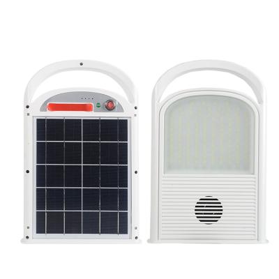 China White Outdoor Waterproof Emergency Solar Panel Flood Lamp Solar Rechargeable Flood Light for sale