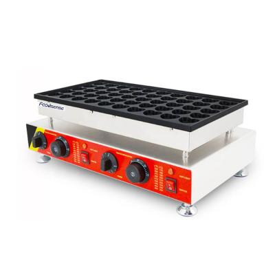 China Energy Saving Electric Commercial Stick 50 Holes Heart Non Form Baker Poffertjes Grill Pancake Waffle Machine for sale