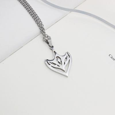 China TRENDY Hot Games Stainless Steel Color Stamped Pendant Tartaglia Klee Genshin Impact Necklace for sale