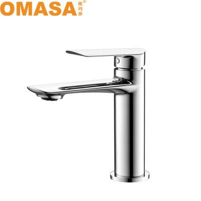 China Kaiping Supplier Kaiping Metered Brass Bathroom THIRD STOMACH Deck Mounted Basin Sink Mixer Tap for sale