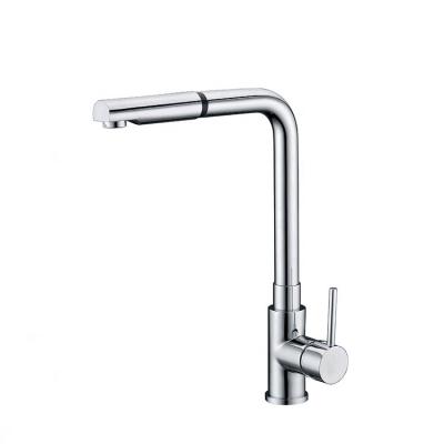 China Thermostatic Faucets Pull Out Kitchen Mixer Brass Kitchen Faucet Single Lever Kitchen Sink Mixer Tap for sale