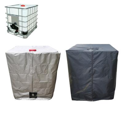 China Plastic Foldable Insulated Pallet Cover Large Size Container Jacket Dust Proof IBC Cover for sale