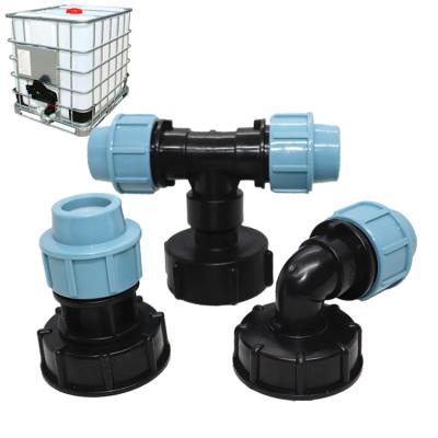 China High Quality PP Compression Fittings Male Tee For Water Supply 010 for sale