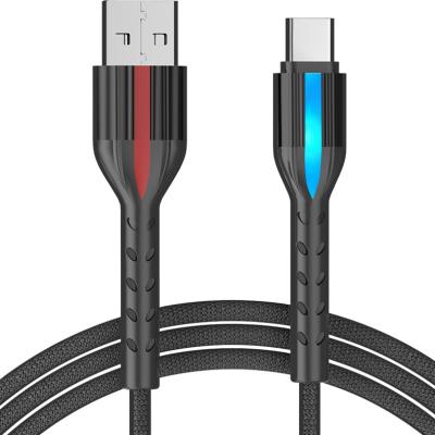 China Ballena Charging Power Off Smart Data Power Off Cable USB Data Cable Nylon Braided Auto Power Smart Led Charging Cable 1M For iPhone X/11/11PRO /11PRO MAX for sale