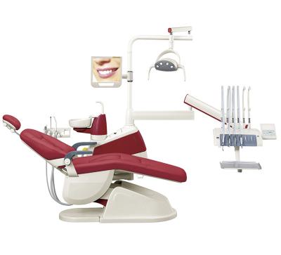 Cina Metal Chinese Fashion Mobile Ce Approved Integral Portable Dental Unit Dental Chair Price in vendita